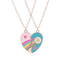 Best Friends Ketting - Hartje | 2-delig