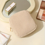 Corduroy Mini Make-up Tas - Beige | 12 x 12 x 3 cm