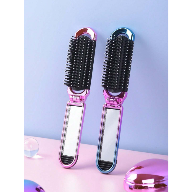 Opvouwbare Haarborstel - Roze | 11 x 3,9 cm