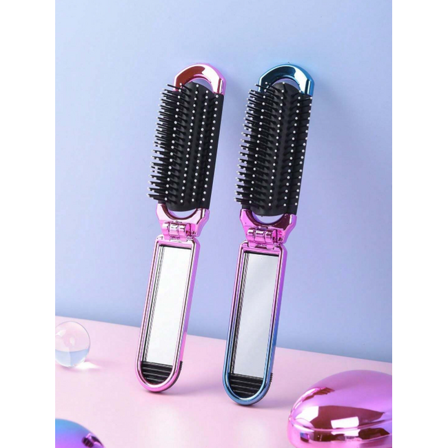 Opvouwbare Haarborstel - Blauw | 11 x 3,9 cm