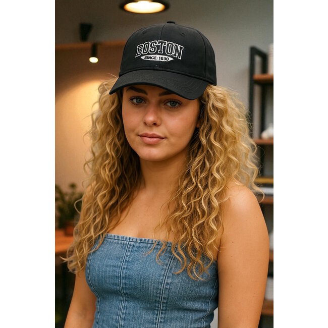 Pet - Boston Zwart | Baseball Cap | Polyester | 56-59 cm