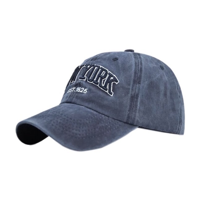 Pet - NEW YORK Blauw | Baseball Cap | Katoen | 56-59 cm