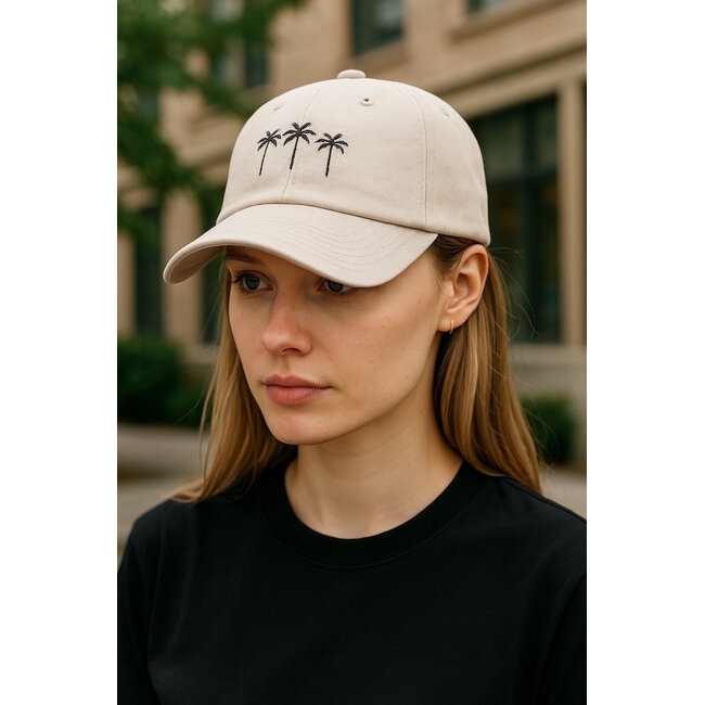 Pet - PALM TREE Beige | Baseball Cap | Polyester | 56-59 cm