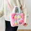 Unicorn Schoudertas - Paars | 23 x 23 x 9 cm | Polyester / Acryl