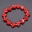 Marble Heart / Hartjes Armband - Rood | Acryl/Stainless Steel