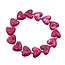 Marble Heart / Hartjes Armband - Roze | Acryl/Stainless Steel