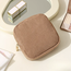 Corduroy Mini Make-up Tas - Bruin | 12 x 12 x 3 cm