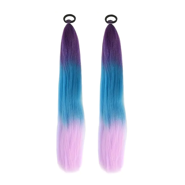 Ombre Extensions - Paars/Blauw/Lila | Lengte 65 cm