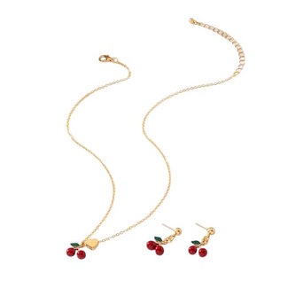 Fashion Favorite Cherry/Kersjes Set - Goudkleurig
