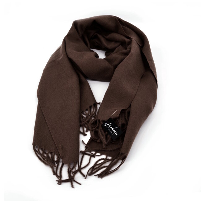 Flore Sjaal - Donkerbruin | 190 x 70 cm | Polyester