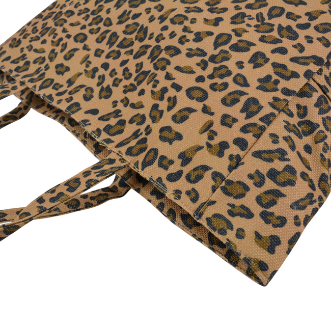 Shopper Leopard - Bruin | 57 x 37 x 17 cm | Canvas