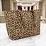 Shopper Leopard - Bruin | 57 x 37 x 17 cm | Canvas