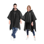 Unisex Poncho - Zwart | Capuchon Regenjas | EVA