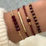 Set 4 - delig Armbandjes - Rood | 17-20 cm