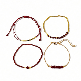 Fashion Favorite Armbandjes Set - Rood