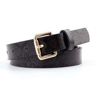 Fashion Favorite Snake Riem - Zwart