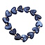 Fashion Favorite Marble Heart / Hartjes Armband - Blauw