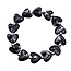 Fashion Favorite Marble Heart / Hartjes Armband - Zwart