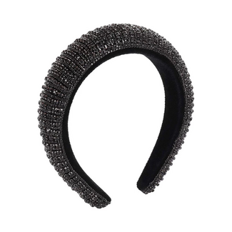 Fashion Favorite Diamonds Haarband/Diadeem - Zwart