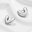 Heart Hoop Oorringen - Zilverkleurig | 1,5 x 1,5 cm | 925 Zilver