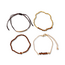 Set 4 - delig Armbandjes - Bruin | 17-20 cm