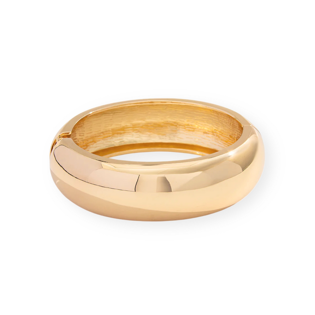 Bold Bangle - Goudkleurig | 18 x 2 cm | Stainless Steel