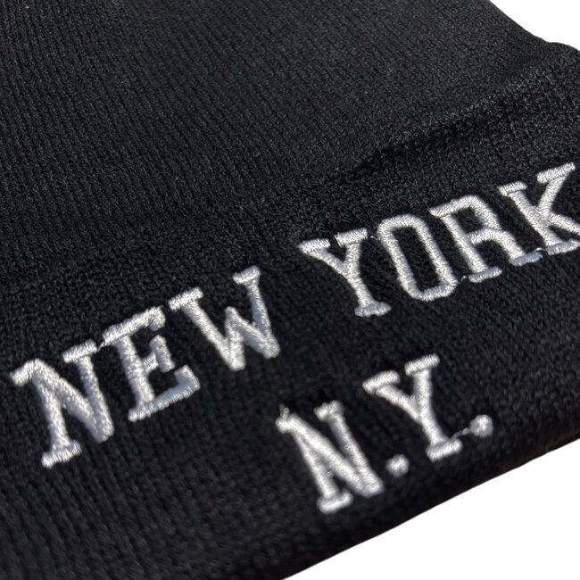 Muts New York - Zwart | Polyacryl | One Size