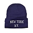 Muts New York - Blauw | Polyacryl | One Size