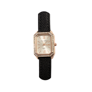 Fashion Favorite Doukou Strass Horloge - Zwart