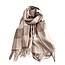 Sjaal Ruit/Checker - Beige | 195 x 65 cm | Polyester