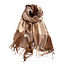 Sjaal Ruit/Checker - Bruin | 195 x 65 cm | Polyester