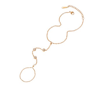 Fashion Favorite Hand Chain Armband - Ella Gold