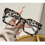 Bold Square Bril - Luipaard