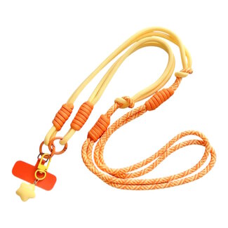 Fashion Favorite Telefoonkoord - Sterretje Geel/Oranje