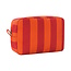 Toilettas - Streep Rood/Oranje | 22 x 16 x 9 cm