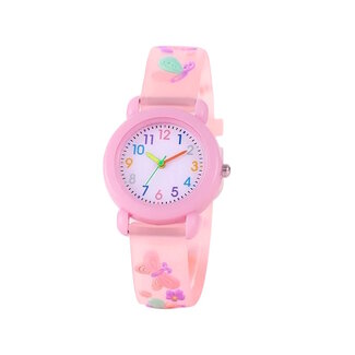 Fashion Favorite Kinderhorloge - Vlinder Lichtroze
