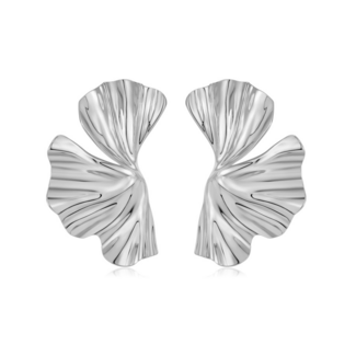 Fashion Favorite Aurelia Wave Oorbellen - Zilverkleurig