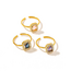 Ring - Cubic Zirkonia Paars/Goudkleurig | Stainless Steel