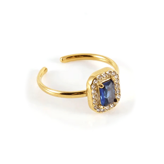 Fashion Favorite Ring - Cubic Zirkonia Blauw