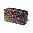 Etui / Toilettas | Glitter Zwart | 18 x 6 x 9,5 cm