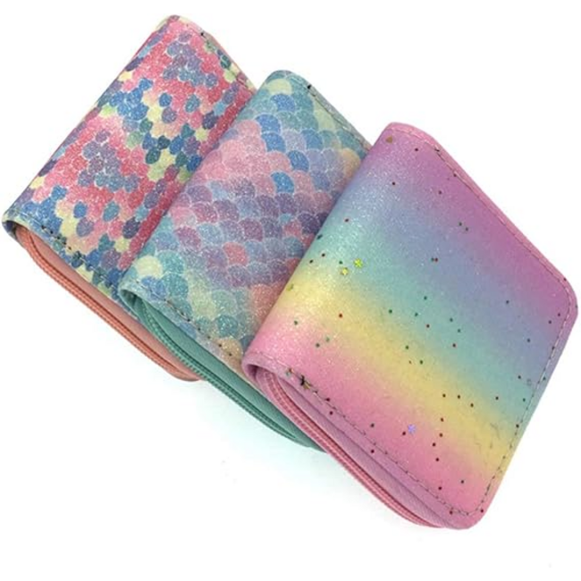 Kinder Portemonnee - Glitter Mermaid | 11,5 x 10,5 x 2,5 cm