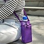 Mesh Flessenhouder - Paars | Schoudertas /Telefoontas | 19,5 x 9 cm