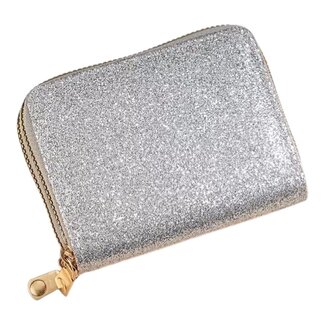 Fashion Favorite Kinder Portemonnee - Glitter Zilver