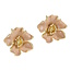 Flower Bloem Oorbellen - Beige | 2,7 x 2,5 cm