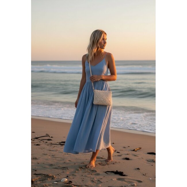 Ibiza Tasje - Crème/Beige | Telefoontasje / Strandtasje