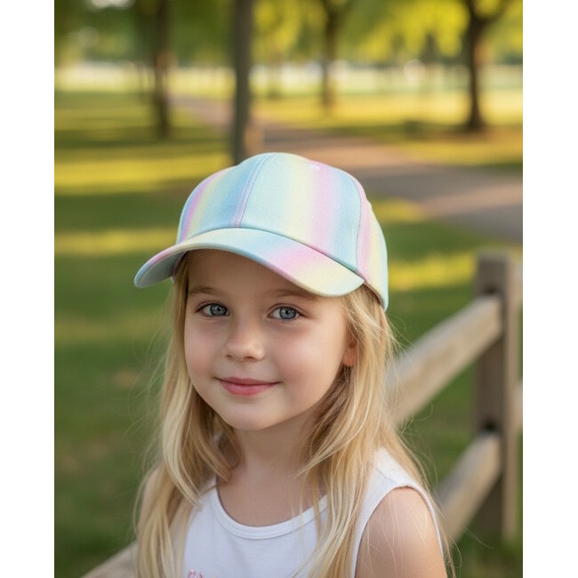 Kinder Pet - Regenboog | Baseball Cap | 54 cm