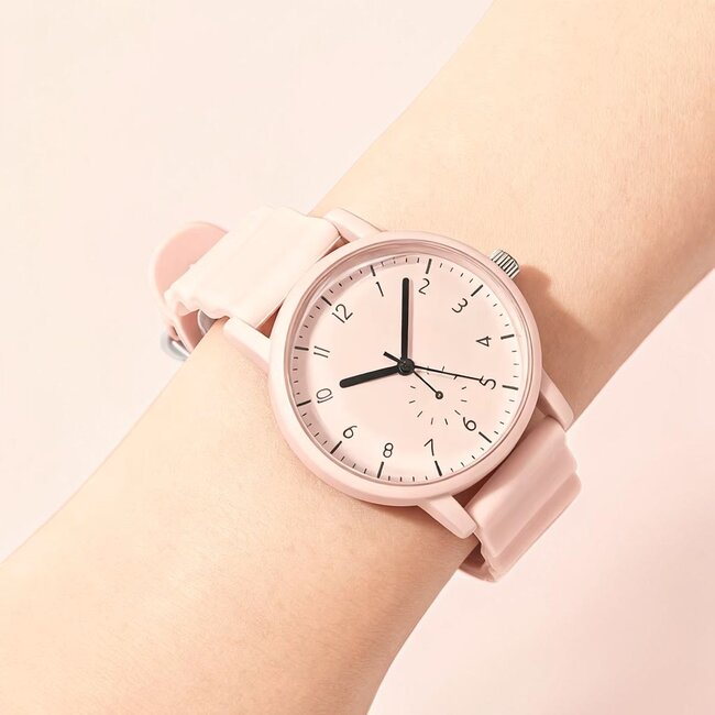 Basic Horloge - Lila | Kunststof/Siliconen