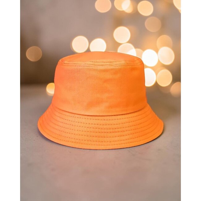 Bucket Hat - Oranje | Katoen | Fashion Favorite