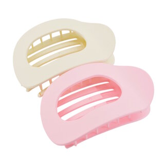 Fashion Favorite Set 2 stuks Haarclip - Crème/Roze