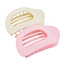 Set 2 stuks Haarclip - Crème/Roze